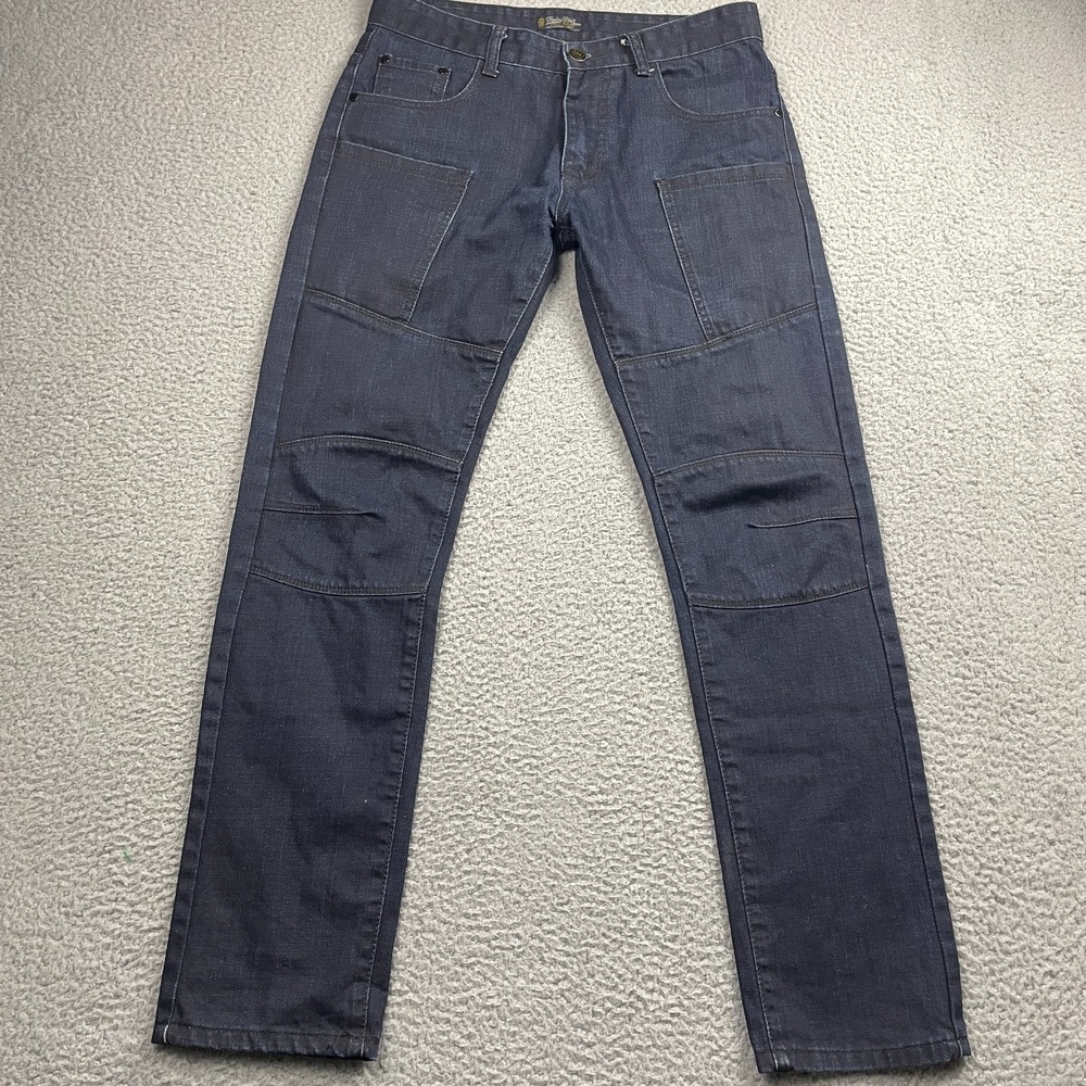 REPLAY Blue Jeans Mens 32x30 Blue Slim Slight Taper Dark Wash Denim